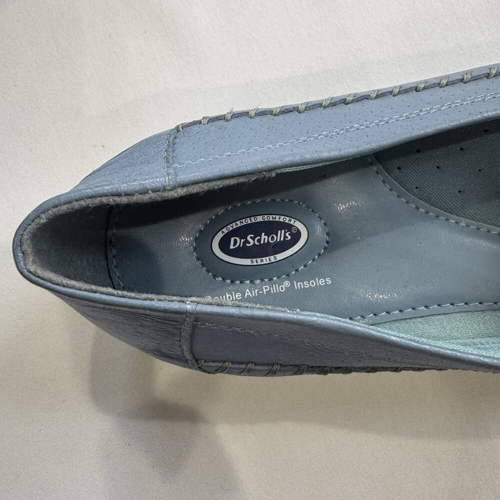 Dr. Scholl's Blue Tassel Leather Loafer SZ 11W Double Air Pillo Insoles - Picture 10 of 15